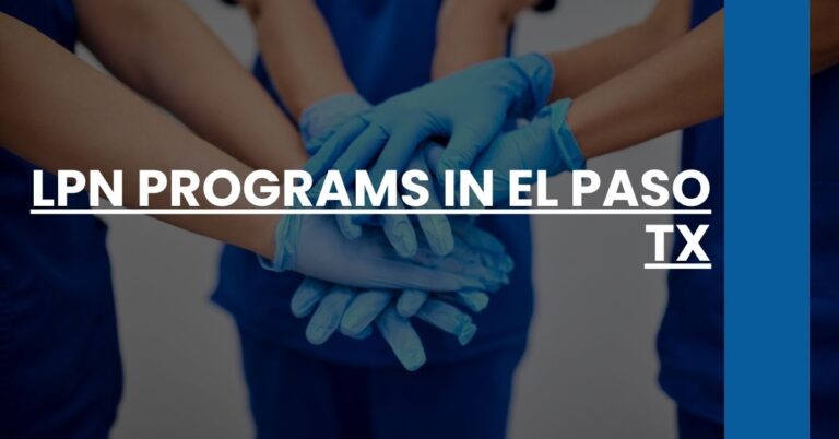 LPN Programs in El Paso TX Feature Image