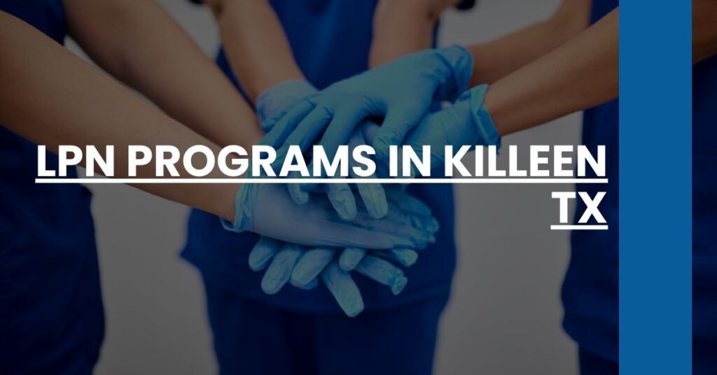 LPN Programs in Killeen TX Feature Image