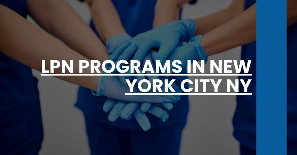 LPN Programs in New York City NY Feature Image