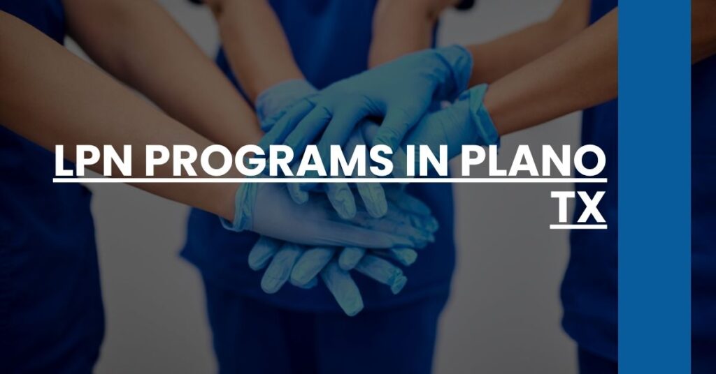 LPN Programs in Plano TX Feature Image